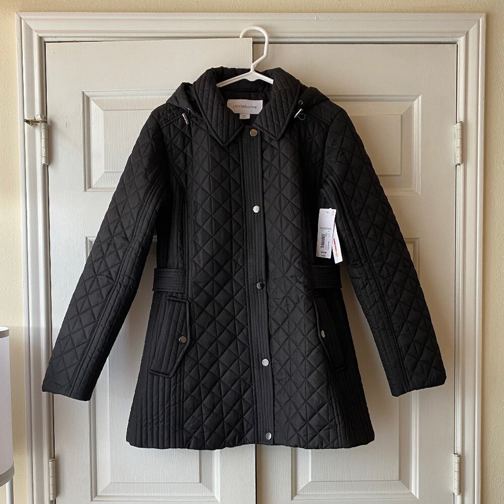 NWT Women's Quilted Midweight Hooded Jacket size Medium